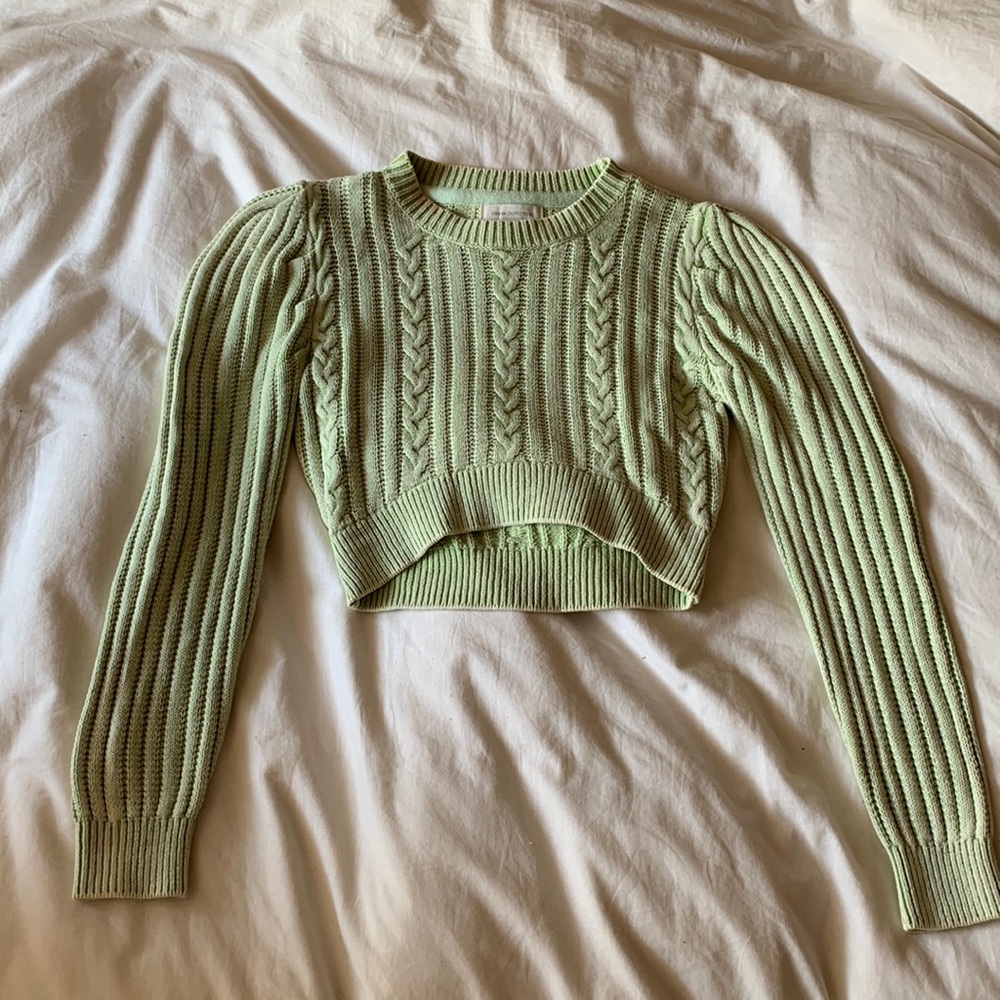 Super cute Urban Outfitters cropped knitted sweater!